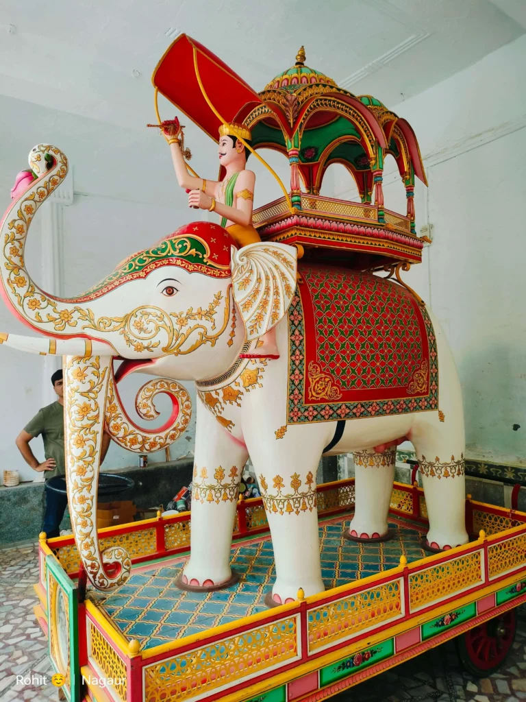 Handpainted Wooden Handicrafts for Traditional Home Decor 16 handicraft wooden elephant figurine