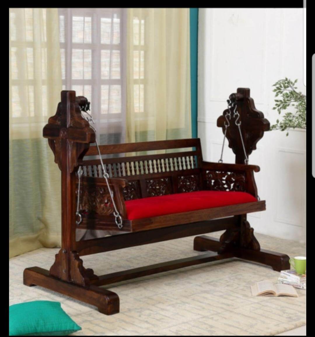 The Timeless Beauty of Handcrafted Wooden Jhula: A Complete Buying Guide 3 handicraft wooden jhula for luxury homes