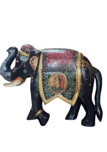 Handpainted Wooden Handicrafts for Traditional Home Decor 12 handcrafted elephant figurine
