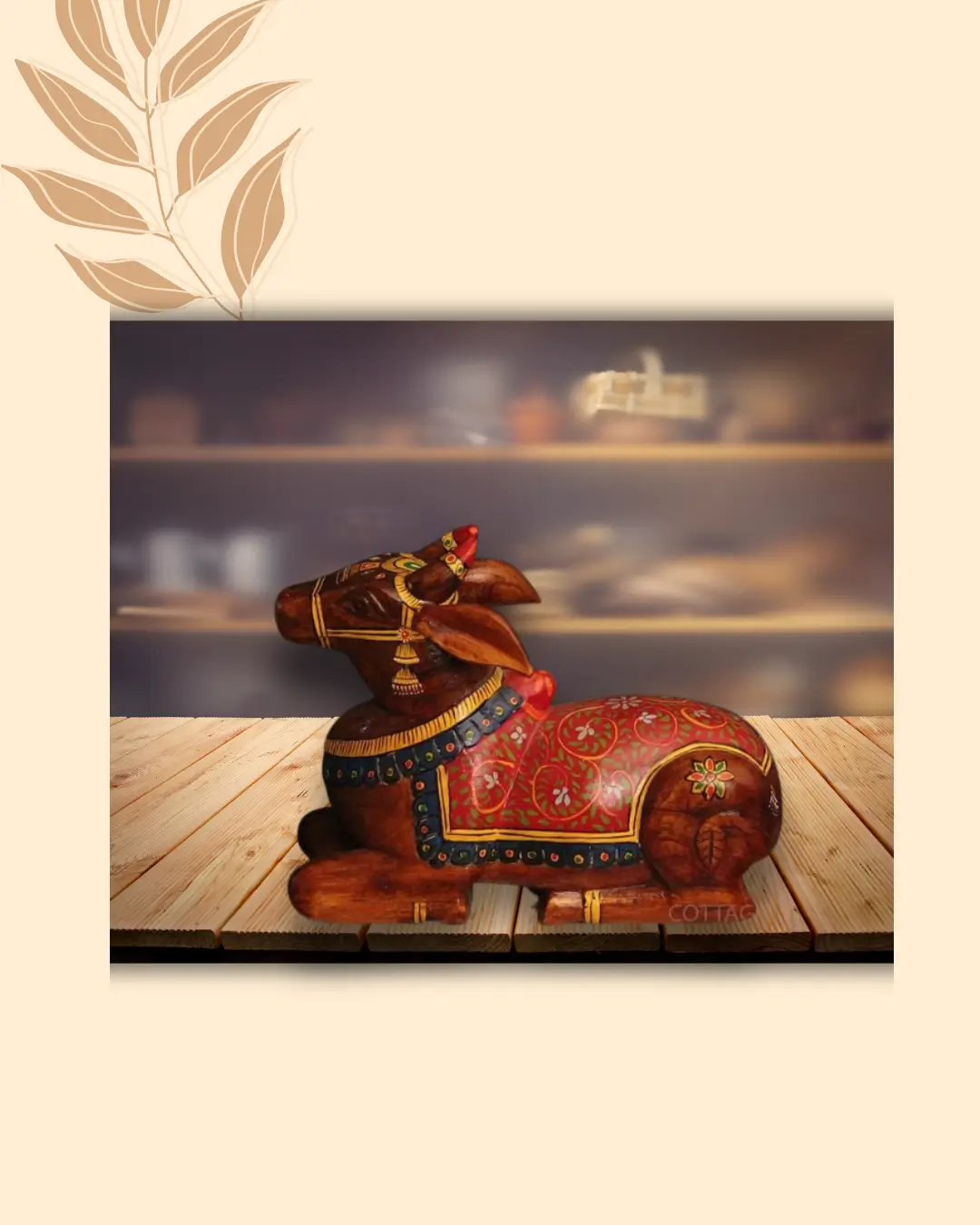 HOME 17 wooden nandi table top decor