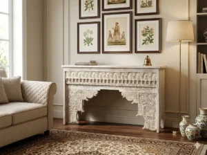 Handcrafted Wooden Furniture in Jodhpur: Top 10 Picks to Elevate Your Home (2026 Guide) 3 white console