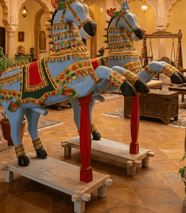 Best Handcrafted Wooden Horse Figurines in Jodhpur: A Complete Buyer's Guide (2026) 11 handcrafted handpainted horse statutues by krishna art nad craft jodhpur