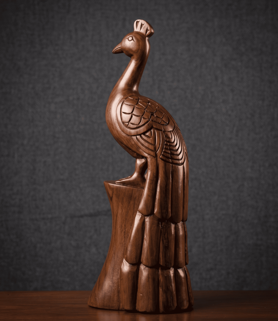 How to Choose the Perfect Rajasthani Handcrafted Home Decor for Your Living Room 11 handcrafted wooden peacock fig 2 2