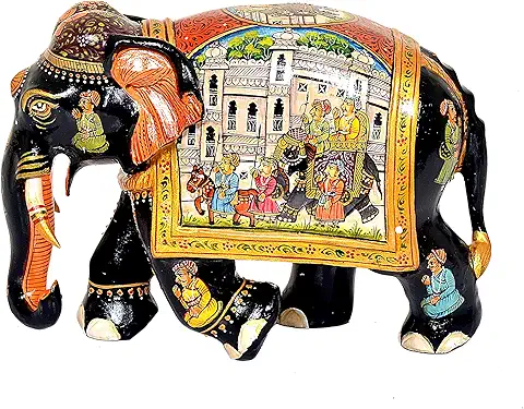 How to Choose the Perfect Rajasthani Handcrafted Home Decor for Your Living Room 3 handpainted 6 inch elephant figurines