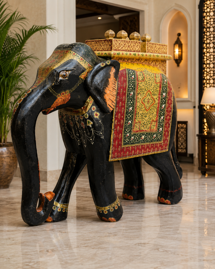 The Role of Life-Sized Sculptures in Luxury Hotel Lobby Design 2 elephant sculpture for luxury hotel