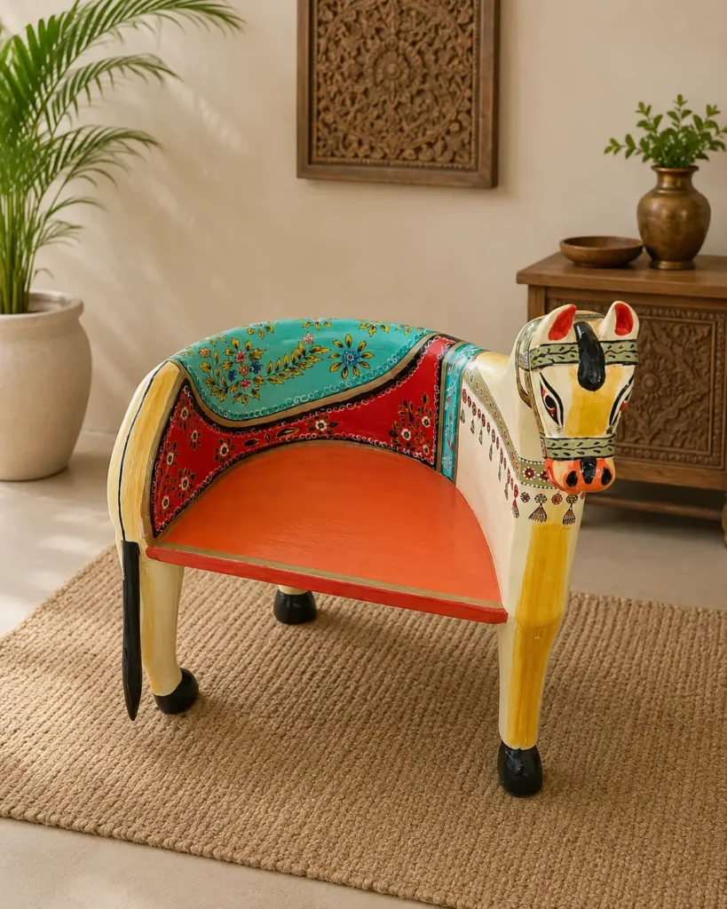 The Ultimate Guide to Handcrafted Wooden Animal Head Chairs 1 handicraft horse chair