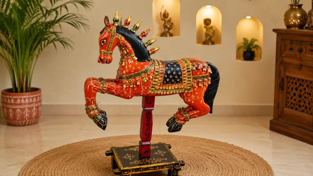 Best Handcrafted Wooden Horse Figurines in Jodhpur: A Complete Buyer's Guide (2026) 8 handpainted horse statue