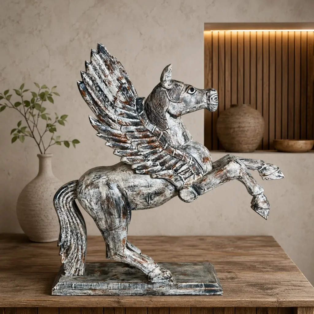 Best Handcrafted Wooden Horse Figurines in Jodhpur: A Complete Buyer's Guide (2026) 9 wooden flying horse statue