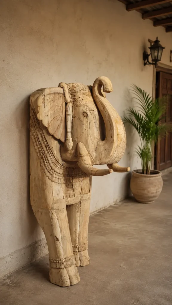 How UK Retailers Can Source Premium Wooden Elephant Decor from India: A Complete Buying Guide (2026) 6 Decorative wooden elephant sculpture for luxury spa interiors