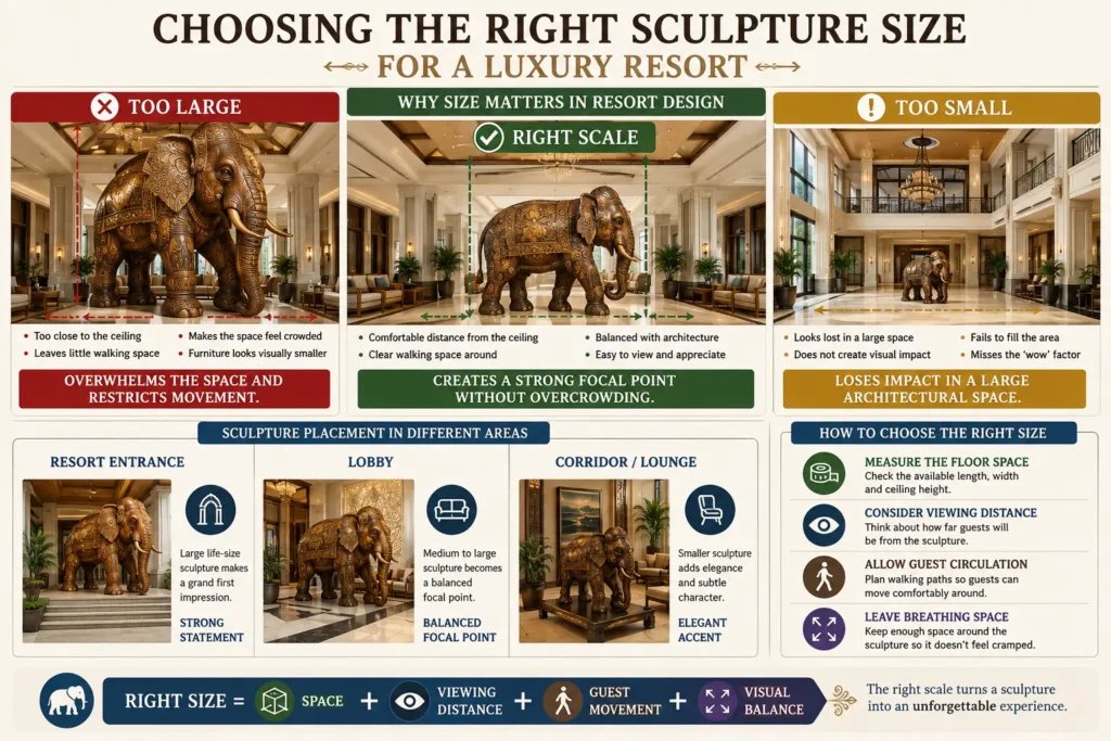 7 Mistakes Resorts Make When Buying Life Size Wooden Animal Sculptures 1 Choosing the Right Sculpture Size for a Luxury Resort
